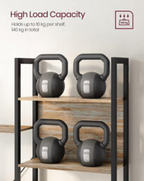 Songmics Bookcase, Bookshelf With 14 Shelves, Metal Frame, Shelf Unit For Living Room, Home Office - thumbnail 8