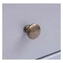 Cabinet Bits Rocca Grey 3 Drawer 3 Door Sideboard Brass Knob - thumbnail 8