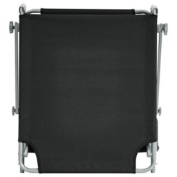 Beliani Sun Lounger Foligno Reclining Metal Black - thumbnail 8