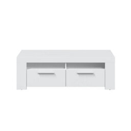 Direct Furniture Suppliers Ltd Ambit White Dual Zone Under Tv Unit - Modern Media Entertainment Cabinet - H: 43Cm X W: 120Cm X D: 42Cm - thumbnail 5