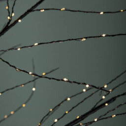 Samuel Alexander 7Ft (2.10M) Tall Light Up Black Micro Dot Christmas Tree With 1600 Warm White Leds - thumbnail 5