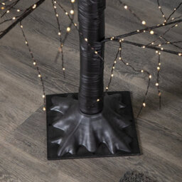 Samuel Alexander 7Ft (2.10M) Tall Light Up Black Micro Dot Christmas Tree With 1600 Warm White Leds - thumbnail 8