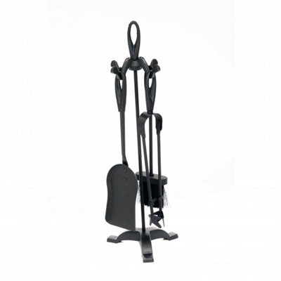 5-Piece Steel Fireplace Companion Set - image 1