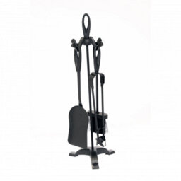 5-Piece Steel Fireplace Companion Set - thumbnail 1