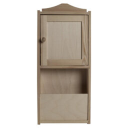 Woodeedoo Wooden Key Cabinet With 5 Hooks And Letter Rack Wall Mounted Indoor Key Holder Storage Cupboard Unit 18X6X40.5Cm - thumbnail 7