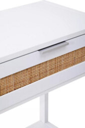 Orsina Rustic White Wood Console Table, Ample Space Hallway Table, Eaisly Maintained Console Table With Drawers - thumbnail 7