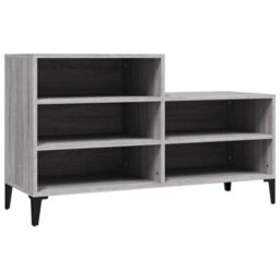 Berkfield Shoe Cabinet Grey Sonoma 102X36X60 Cm Engineered Wood - thumbnail 2