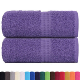 Berkfield Durable Soap Towels 2 Pcs Purple 30X30 Cm 360 Gsm 100% Cotton