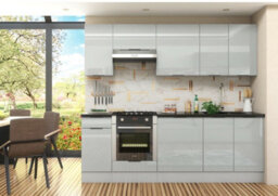 Impact Furniture Kitchen End Panel Wall Unit Plant On Light Grey Gloss Left Right Universal Decorative Panel Slab Style Luna - thumbnail 7
