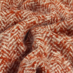 Furn. Weaver Woven Faux Wool Herringbone Tasselled Throw - thumbnail 2