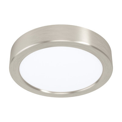 Satin Nickel 160mm Round Led Wall And Ceiling Light - 10.5W 4000K - image 1