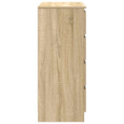 Vidaxl Sideboard With Drawers Sonoma Oak 71X35X84 Cm Engineered Wood - thumbnail 7