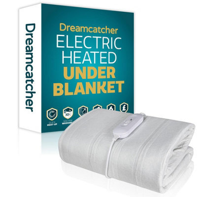 Dreamcatcher Double Electric Blanket Heated Bed Double Size Underblanket Polyester Detachable Control 3 Heat Settings - image 1