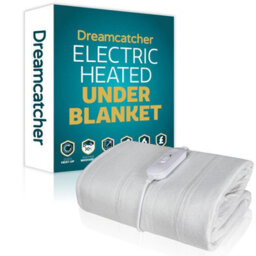 Dreamcatcher Double Electric Blanket Heated Bed Double Size Underblanket Polyester Detachable Control 3 Heat Settings