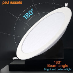 Paul Russells Led Round Panel Ceiling Lights, 18W 1980 Lumens, Spotlights, Ip20, 6500K Day Light, Pack Of 10 - thumbnail 4