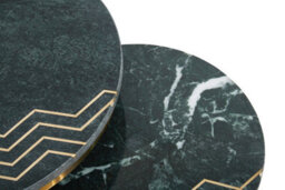 Orsina Nirav Green Marble Side Table - thumbnail 5