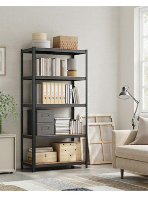 Songmics 5-Tier Shelving Unit, Steel Shelving Unit For Storage, For Garage, Shed, Load Capacity 750 Kg, Black And Brown - image 1