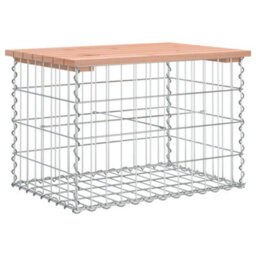 Vidaxl Garden Bench Gabion Design 63X44X42 Cm Solid Wood Douglas Garden Benches - thumbnail 5