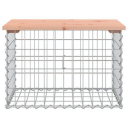 Vidaxl Garden Bench Gabion Design 63X44X42 Cm Solid Wood Douglas Garden Benches - thumbnail 3