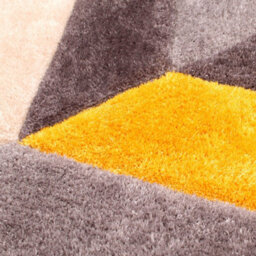 Blazon Ochre 3D Shaggy Rug By Ultimate Rug-60Cm X 110Cm - thumbnail 2