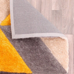 Blazon Ochre 3D Shaggy Rug By Ultimate Rug-60Cm X 110Cm - thumbnail 5