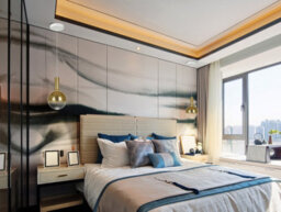 Luminosa Lighting Luminosa Matices Slim Pendant Ceiling Light White, Gold Led 3000K - Uk Stock - thumbnail 2