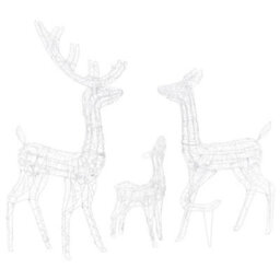 Walplus Acrylic Reindeer Family Christmas Decoration 300 Led Cold White - thumbnail 5