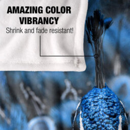 Reinders Silky Peacock Supersoft Blanket Multicoloured (One Size) - thumbnail 4