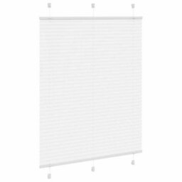 Berkfield Pleated Blind White 110X150 Cm Fabric Width 109.4 Cm Polyester - thumbnail 3