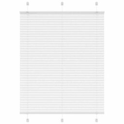 Berkfield Pleated Blind White 110X150 Cm Fabric Width 109.4 Cm Polyester - thumbnail 1