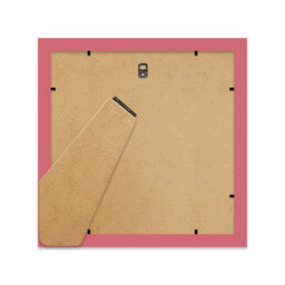 "7X7"" Pink Picture Frame - 7X7"" Square Frame With 4X4"" Mount For 7X7""/4X4"" Pictures Moderrn Style Thin Edge, 1 Pack" - thumbnail 3