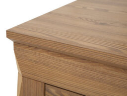 Impact Furniture Large Glass Display Sideboard Buffet Cabinet Glazed Unit Led Light Country Oak Effect Berg - thumbnail 7