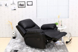 More4Homes Madison Electric Recliner Bonded Leather Automatic Armchair Sofa Home Lounge Chair (Black) - thumbnail 9