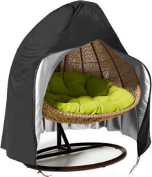 Outdoor Protective Cover, Hanging Egg Chair Patio Garden Furniture 231 200Cm, Black - thumbnail 1