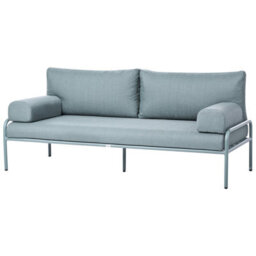 Beliani Garden Sofa 2 Seater Solofra Metal Mint Green - thumbnail 4