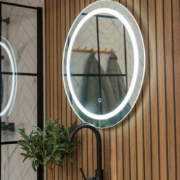 Valuelights Mirror Ip44 Bathroom Round Demister Touch Control Led Strip 60Cm Mirror Light - thumbnail 4