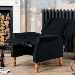 Barksdale Recliner Armchair - Black - thumbnail 3