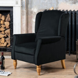 Barksdale Recliner Armchair - Black - thumbnail 1