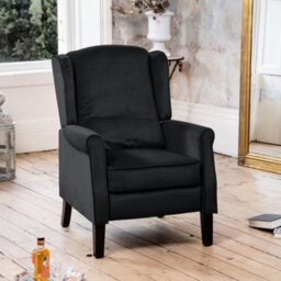 Barksdale Recliner Armchair - Black - thumbnail 4