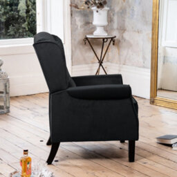 Barksdale Recliner Armchair - Black - thumbnail 7