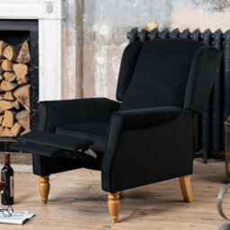 Barksdale Recliner Armchair - Black - thumbnail 2