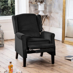 Barksdale Recliner Armchair - Black - thumbnail 5