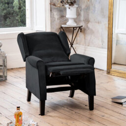 Barksdale Recliner Armchair - Black - thumbnail 6