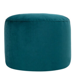 icon Milano Velvet Bean Bag Pouffe Teal Green Large Velvet Footstools