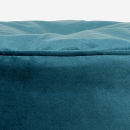 icon Milano Velvet Bean Bag Pouffe Teal Green Large Velvet Footstools - thumbnail 6