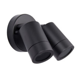 Luminosa Lighting Luminosa Palin Outdoor Spotlight 2 Light Anthracite Grey Ip44 - thumbnail 2