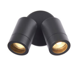 Luminosa Lighting Luminosa Palin Outdoor Spotlight 2 Light Anthracite Grey Ip44 - thumbnail 4