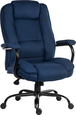 Teknik Goliath Duo Heavy Duty Executive Chair Ink Blue Fabric Rated To 27 Stone - image 1