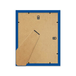"14X11"" Blue Frame With Mount For 11X9"" Pictures 20mm Thin Edge Portrait And Landscape Display With Wall Hooks And Kickstand" - thumbnail 3