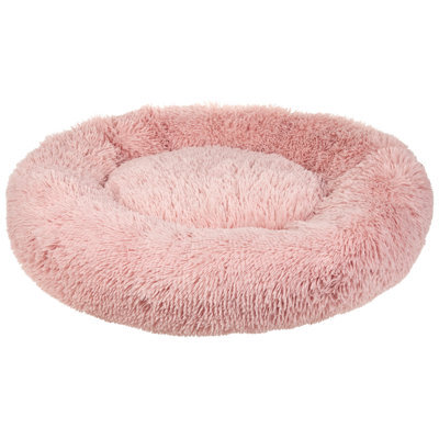 Beliani  Pet Bed Kulu Faux Fur Pink - image 1